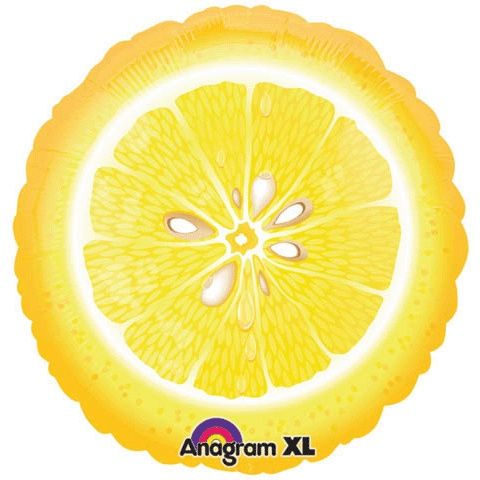 18" Super Shape Fruit Lemon Mylar Balloon