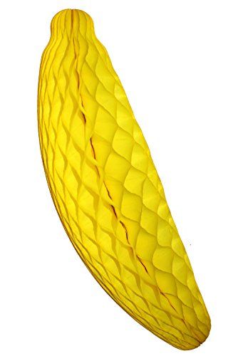 WORKING URL Honeycomb Tissue Paper Banana Fruit Decoration