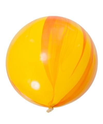 3' Marble Balloon Yellow