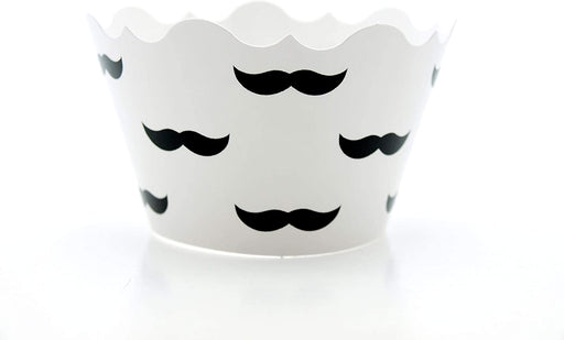 WORKING URL Mustache Cupcake Wrappers