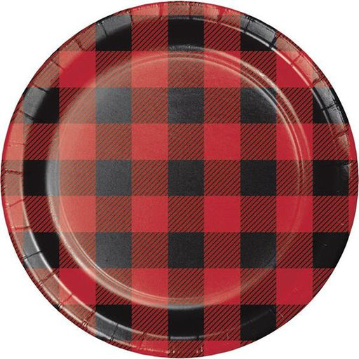 Buffalo Plaid Dessert Plates