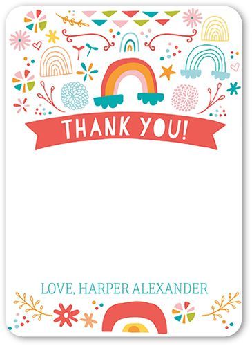 Candied Rainbows Thank You Card