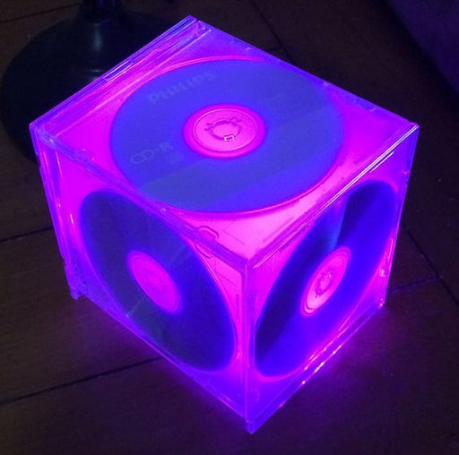 CD Case Centerpiece, Lamp Or Nightlight