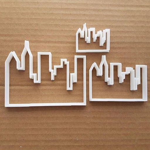City Skyline Building Shape Cookie Cutter