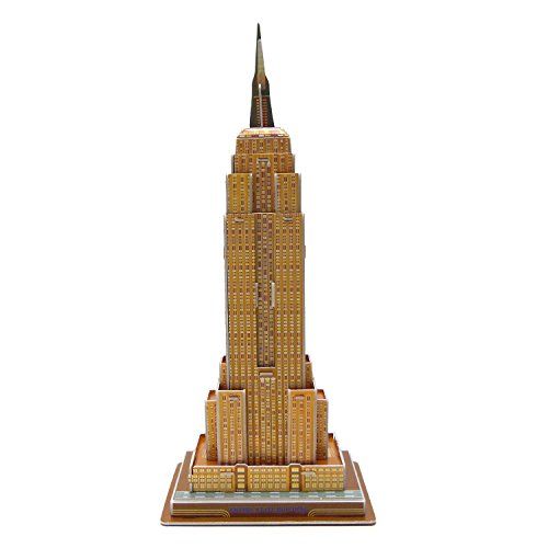 Creative 3D Puzzle Paper Model Empire State Building DIY Fun & Educational Toys