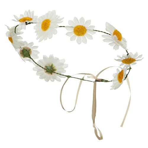 Daisy Garland Headpiece - White