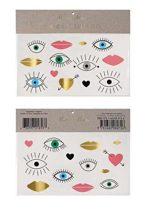 Eyes Lips Hearts Tattoos