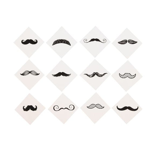 Fingerstache Tattoo Assortment