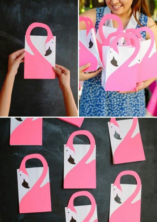 Flamingo Favor Bag Diy