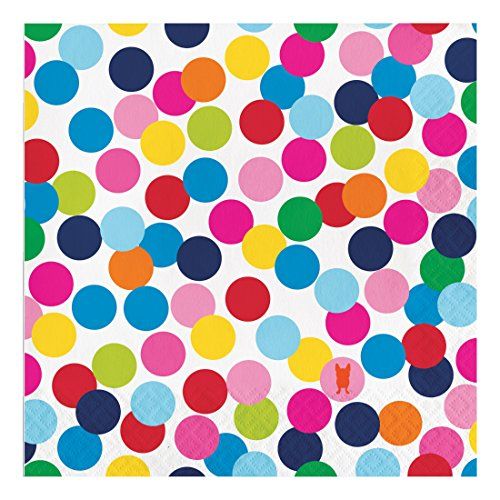 French Bull Birthday Dots 3-Ply Luncheon Napkins