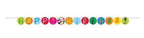 French Bull Birthday Dots Party Banner