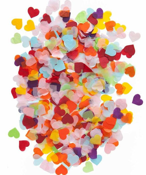 Giant Heart Confetti Rainbow