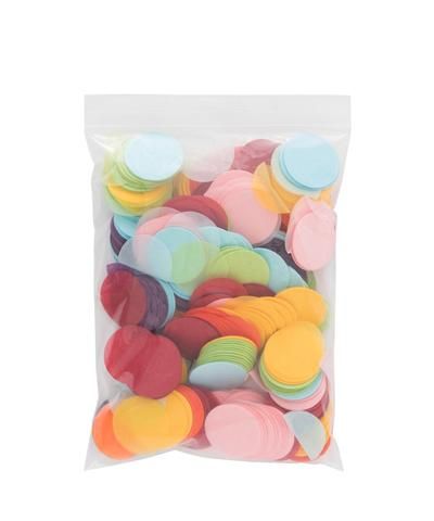 Giant Round Confetti Bulk Rainbow