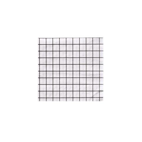 Grid Napkins (Cocktail)