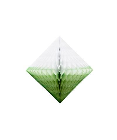 Honeycomb Diamond 12" Two Tone Cool Cucumber & White