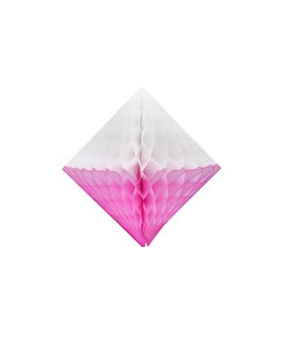 Honeycomb Diamond 12" Two Tone Pink & White