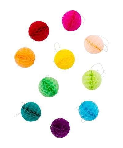 Honeycomb Mini Balls 2" Rainbow