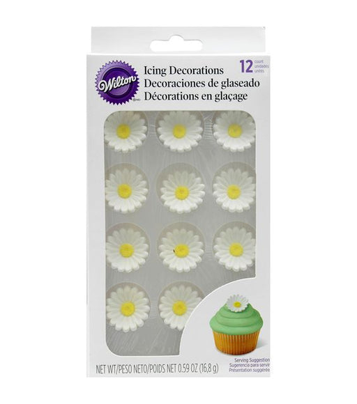 Icing Decorations 12/Pkg-Daisies