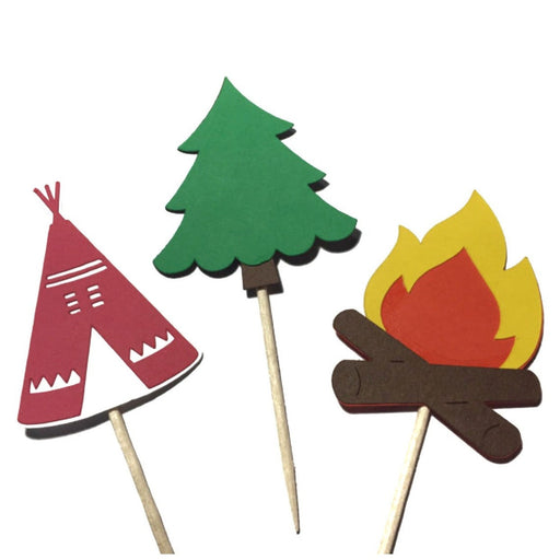 WORKING URL Camping Cupcake Toppers
