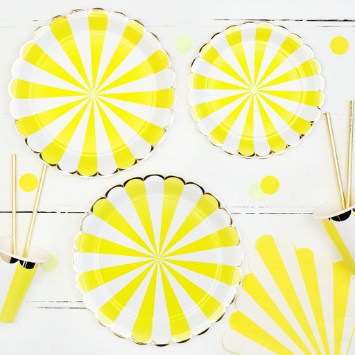 WORKING URL Bright Yellow Paper Plates