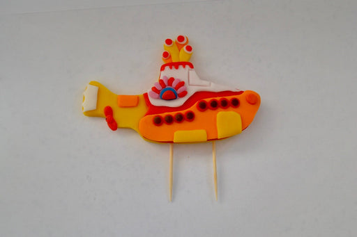 WORKING URL Handmade edible The Beatles Yellow Submarine Cake Topper