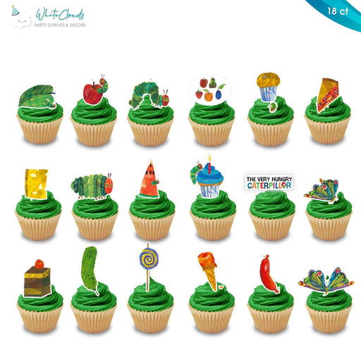 WORKING URL Hungry Caterpillar Cupcake Toppers