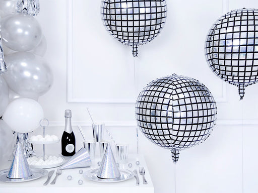 WORKING URL Silver Disco Ball Orbz Foil Balloon