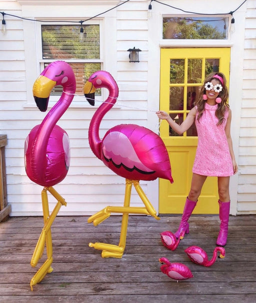 WORKING URL Flamingo Balloons - 68 inch Flamingo Air Walker Balloon