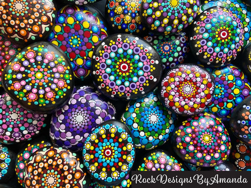 WORKING URL Painted Mandala Stones