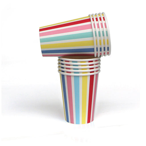 WORKING URL  Pastel Carnival Striped Paper Cups