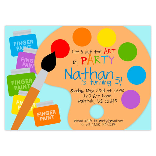 WORKING URL  Little Artist Birthday Party Invitation