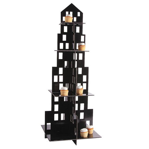 Large City Skyscraper Cupcake Stand
