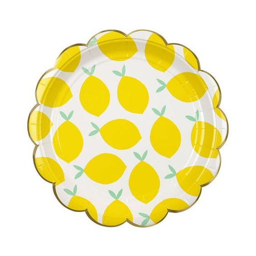 Lemon Party Plates -Large | Lemon Birthday - Citrus Party