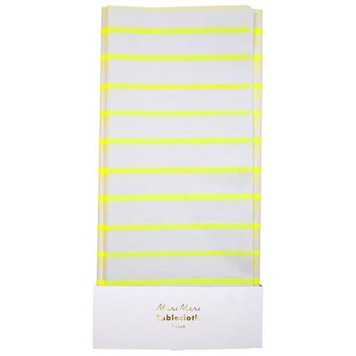 MERI MERI YELLOW STRIPE PAPER TABLECLOTH
