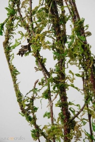 Moss Covered 48"-52" Coastal Range Natural Branches Bundle of 3