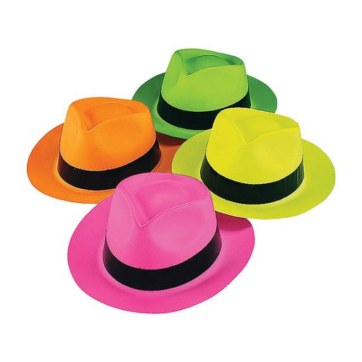 Neon Fedora Hats