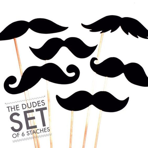 Photo Booth Props - The Dudes - Set of 6