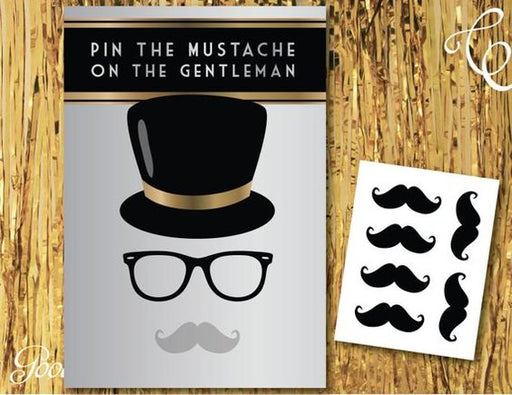 Pin The Mustache on The Gentleman Game – Printable