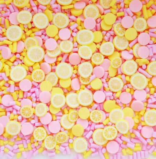 PINK LEMONADE polymer clay candy sprinkles decorative embellishment mix 