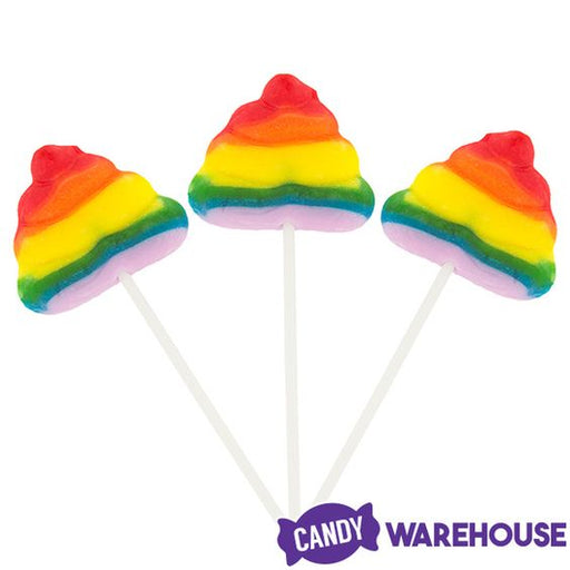 Rainbow Poop Swirl Pops