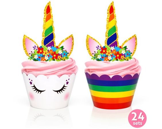 Paper Cupcake + Cake Toppers