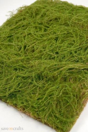 Square Water Sphagnum Moss Sheet Green