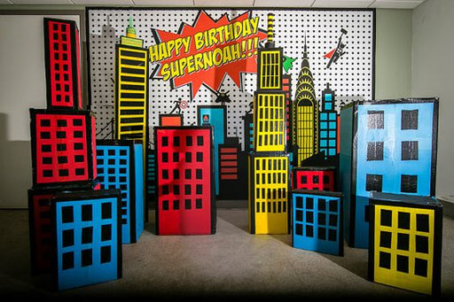 Superhero Party Backdrop