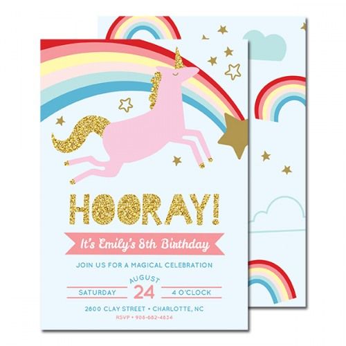 Unicorn Digital Invitation