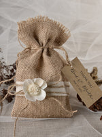 WORKING URL Rustic burlap favor bags