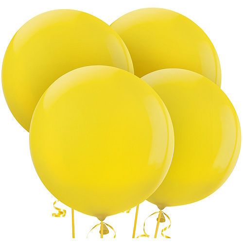 Yellow Balloons 4ct