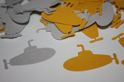 Yellow Submarine Die Cut Confetti Table Decor 200 pieces